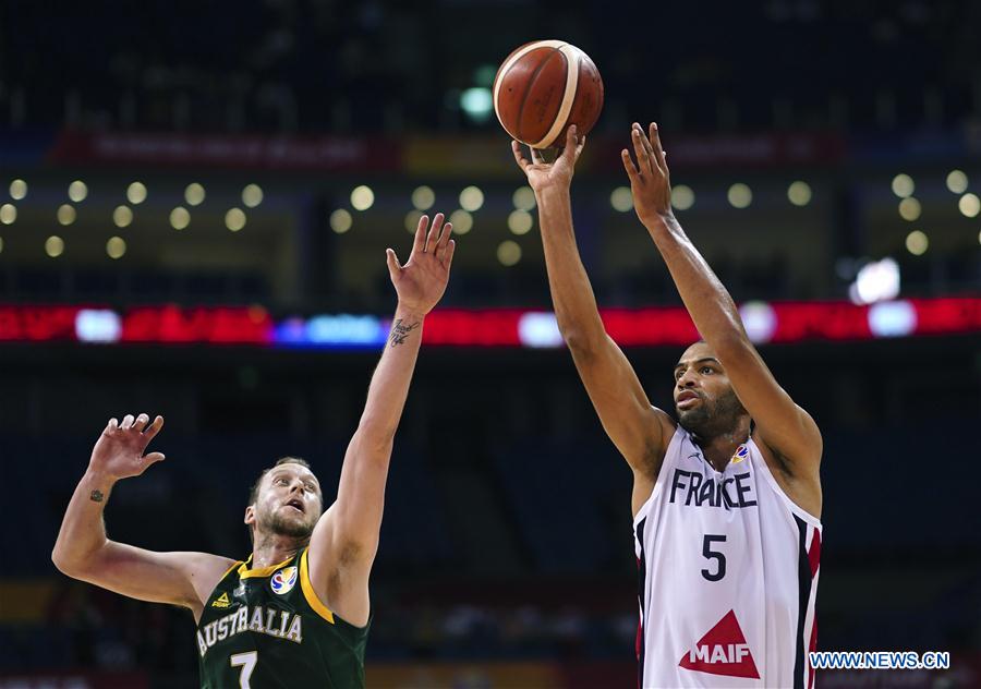 (SP)CHINA-NANJING-BASKETBALL-FIBA WORLD CUP-GROUP L-FRA VS AUS(CN)