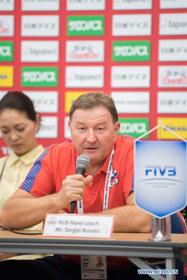 (SP)JAPAN-YOKOHAMA-VOLLEYBALL-WOMEN'S WORLD CUP-PRESS CONFERENCE