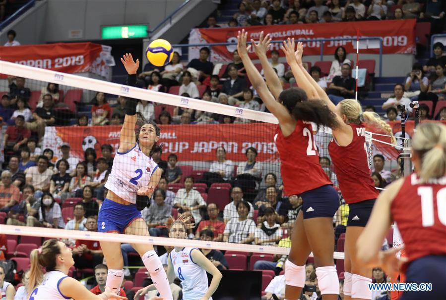 (SP)JAPAN-HAMAMATSU-VOLLEYBALL-WOMEN'S WORLD CUP-US VS SERBIA