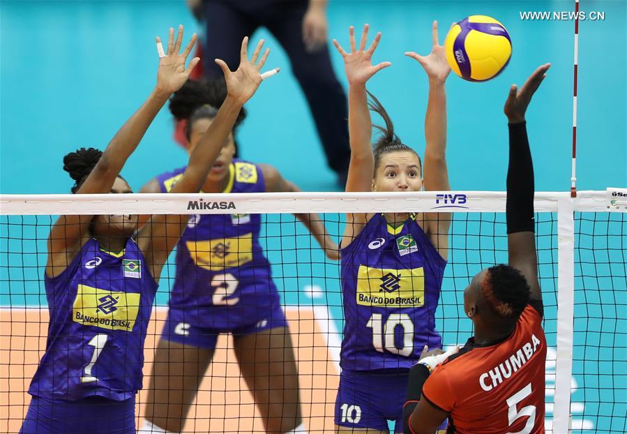 (SP)JAPAN-HAMAMATSU-VOLLEYBALL-WOMEN'S WORLD CUP-KENYA VS BRAZIL