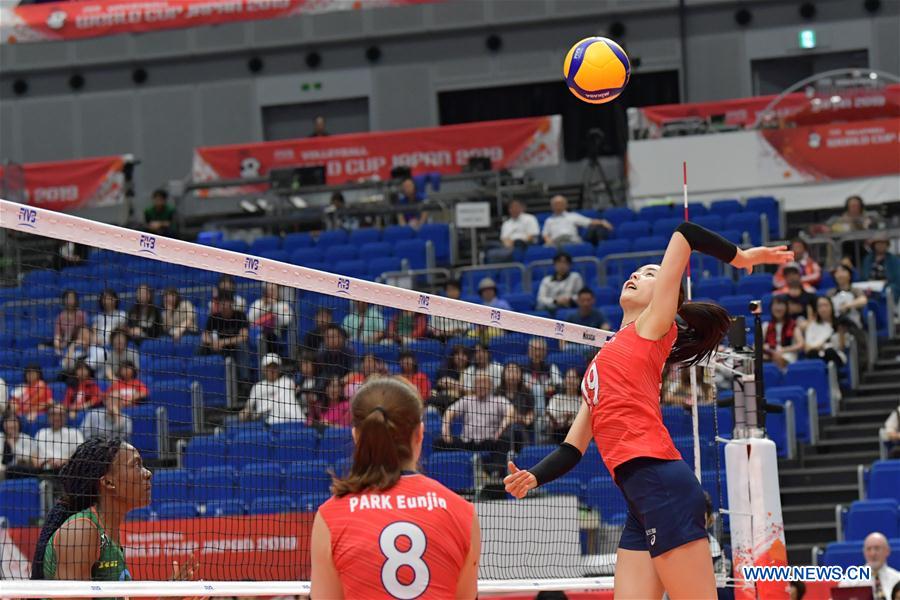 (SP)JAPAN-YOKOHAMA-VOLLEYBALL-WOMEN'S WORLD CUP-KOR VS CMR