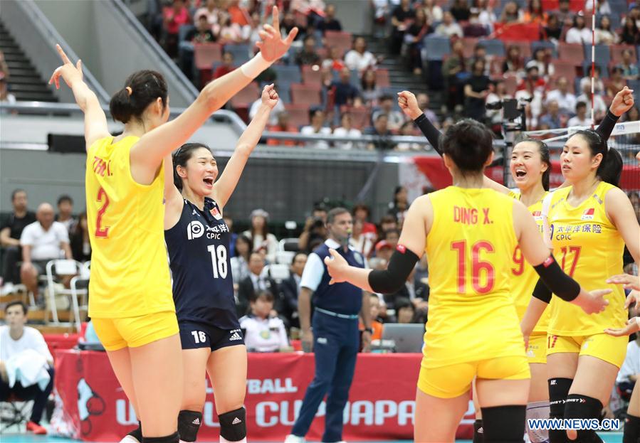 (SP)JAPAN-OSAKA-VOLLEYBALL-WOMEN'S WORLD CUP-CHN VS SRB