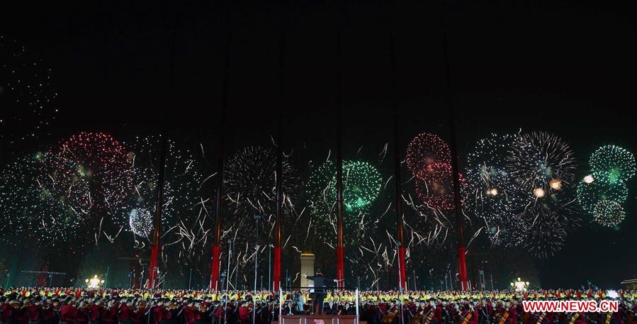 (PRC70Years)CHINA-BEIJING-NATIONAL DAY-CELEBRATIONS-EVENING GALA (CN)