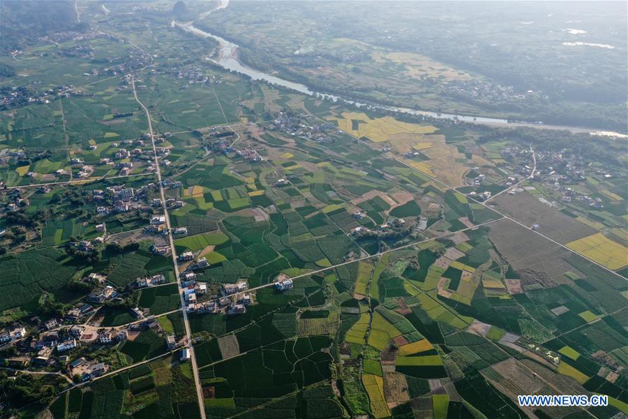 CHINA-GUANGXI-AUTUMN-AERIAL VIEW (CN)