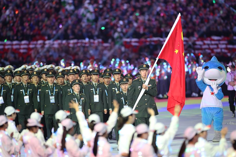 (SP)CHINA-WUHAN-7TH MILITARY WORLD GAMES-OPENING CEREMONY