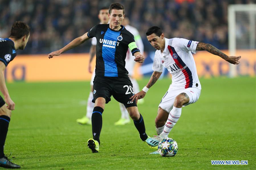 (SP)BELGIUM-BRUGGE-SOCCER-UEFA CHAMPIONS LEAGUE-CLUB BRUGGE VS PSG