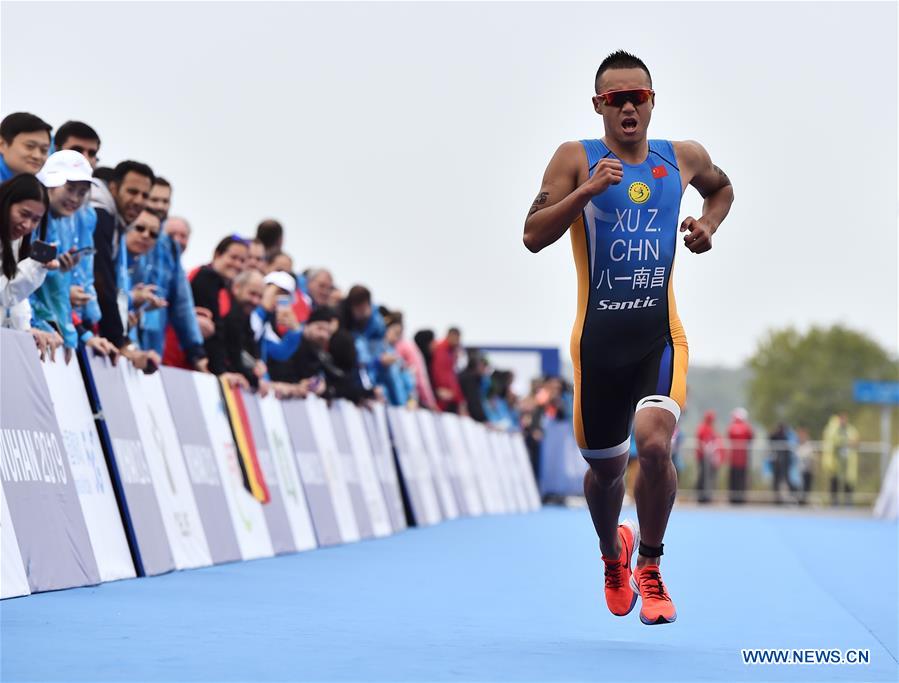 (SP)CHINA-WUHAN-7TH MILITARY WORLD GAMES-TRIATHLON