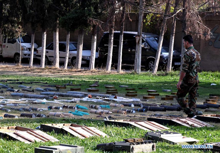 SYRIA-DAMASCUS-CONFISCATED WEAPONS