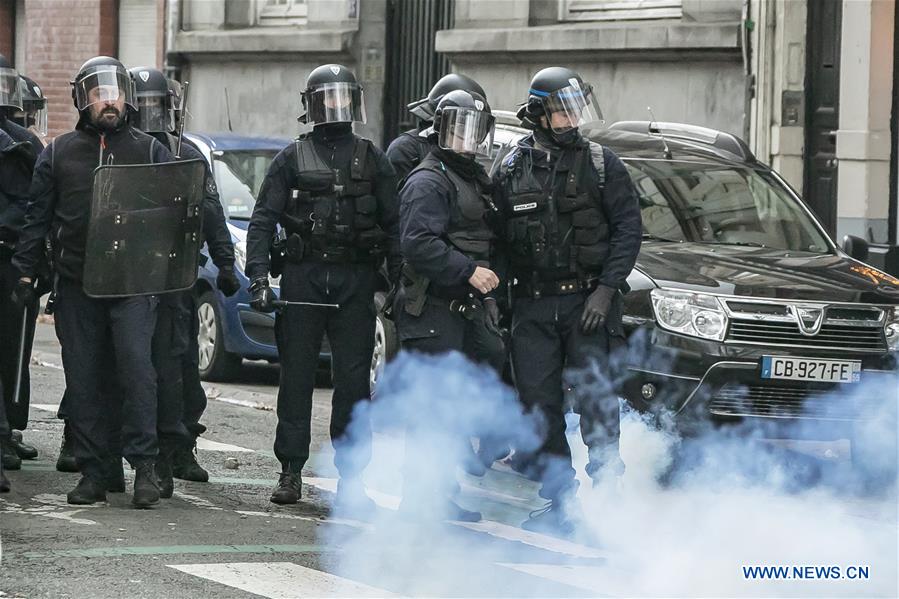 FRANCE-LILLE-STRIKE-DEMONSTRATION