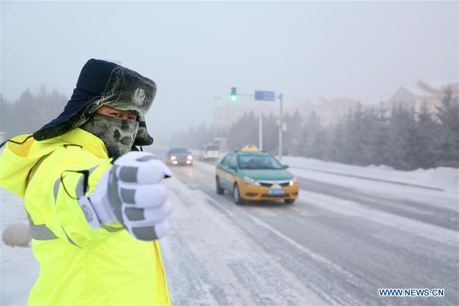 CHINA-HEILONGJIANG-MOHE-COLD WEATHER (CN)