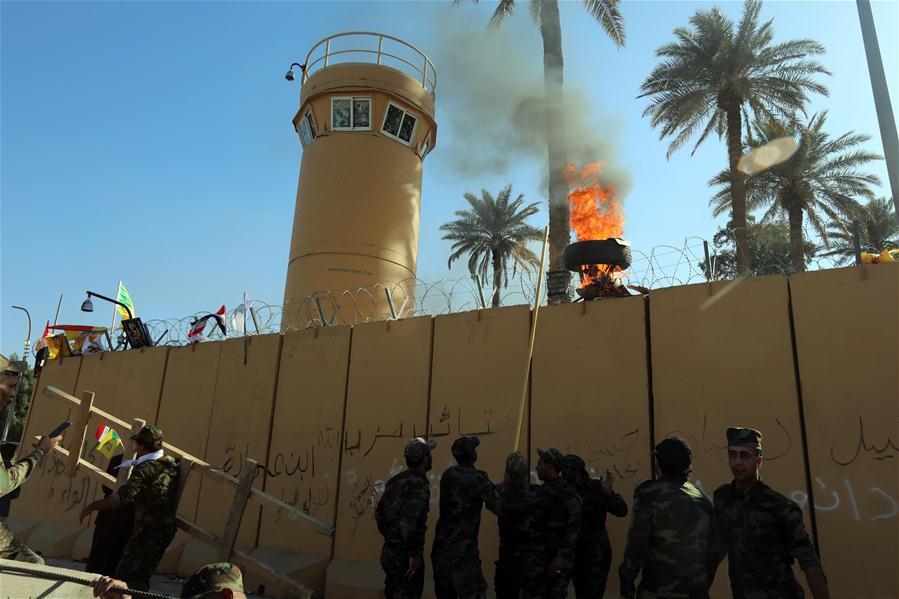 IRAQ-BAGHDAD-U.S. EMBASSY-PROTEST