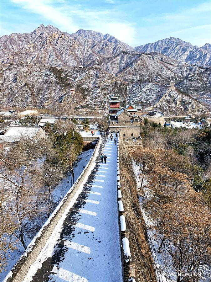 (BeijingCandid)CHINA-BEIJING-WINTER-GREAT WALL (CN)