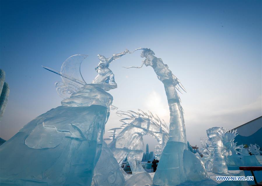 CHINA-HEILONGJIANG-HARBIN-ICE SCULPTURE-CHAMPIONSHIP(CN)