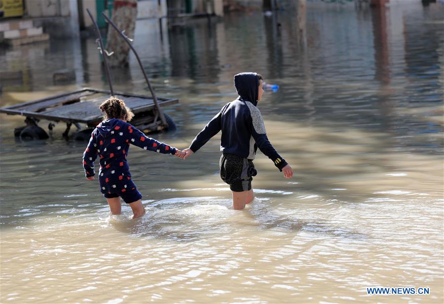 MIDEAST-GAZA-FLOOD