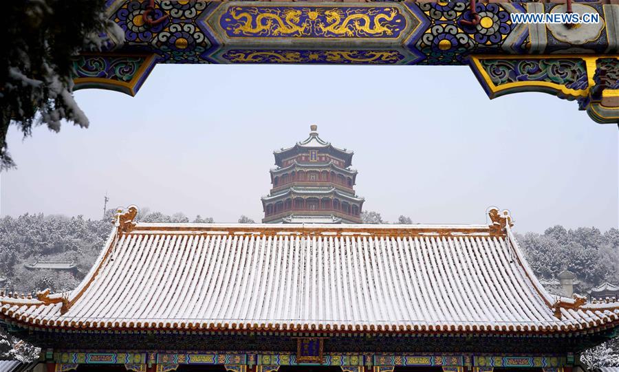 CHINA-BEIJING-SUMMER PALACE-SNOW SCENERY (CN)