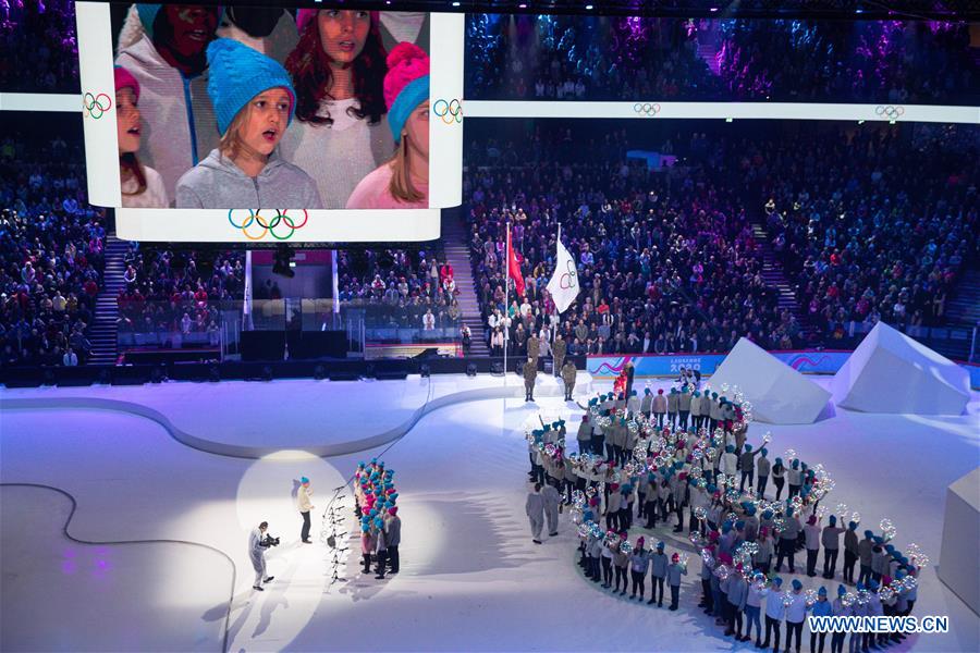 (SP)SWITZERLAND-LAUSANNE-3RD YOUTH WINTER OLYMPIC GAMES-OPENING CEREMONY