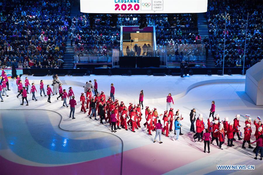 (SP)SWITZERLAND-LAUSANNE-3RD YOUTH WINTER OLYMPIC GAMES-OPENING CEREMONY