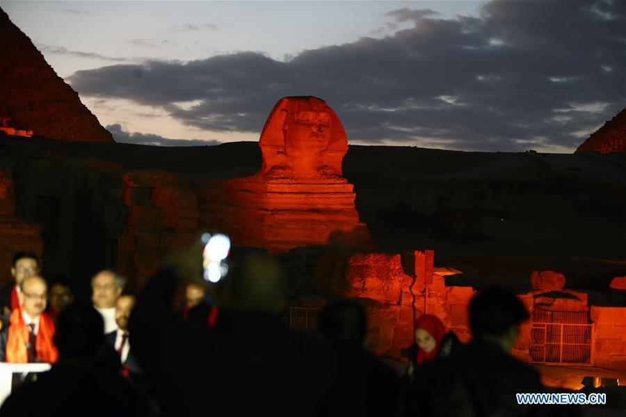 EGYPT-GIZA-PYRAMIDS-SPHINX-CHINA-SPRING FESTIVAL-CELEBRATION