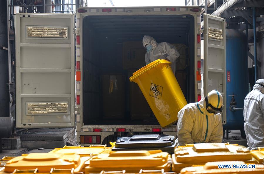 (FOCUS)CHINA-HUBEI-WUHAN-COVID-19-MEDICAL WASTE DISPOSAL (CN)