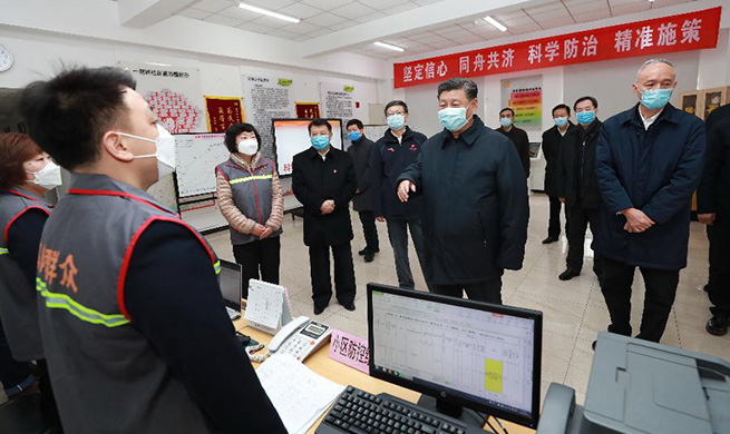 Xi inspects novel coronavirus prevention, control work in Beijing