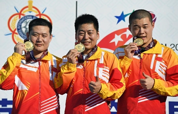 China wins tournament's 1st gold from 25m rapid fire pistol team at military games (updated)