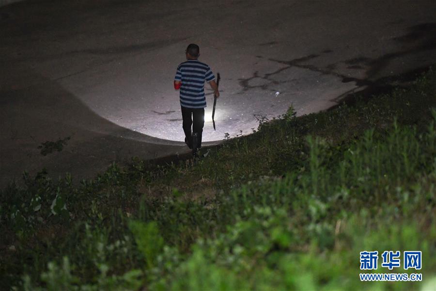 （防汛抗洪·图文互动）（1）“保卫家园，谁都不能是旁观者”——夜访洞庭湖大堤防汛一线