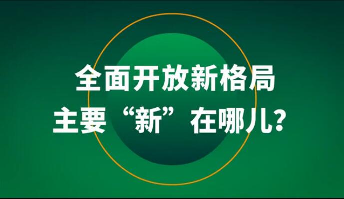 全面开放新格局主要“新”在哪儿？