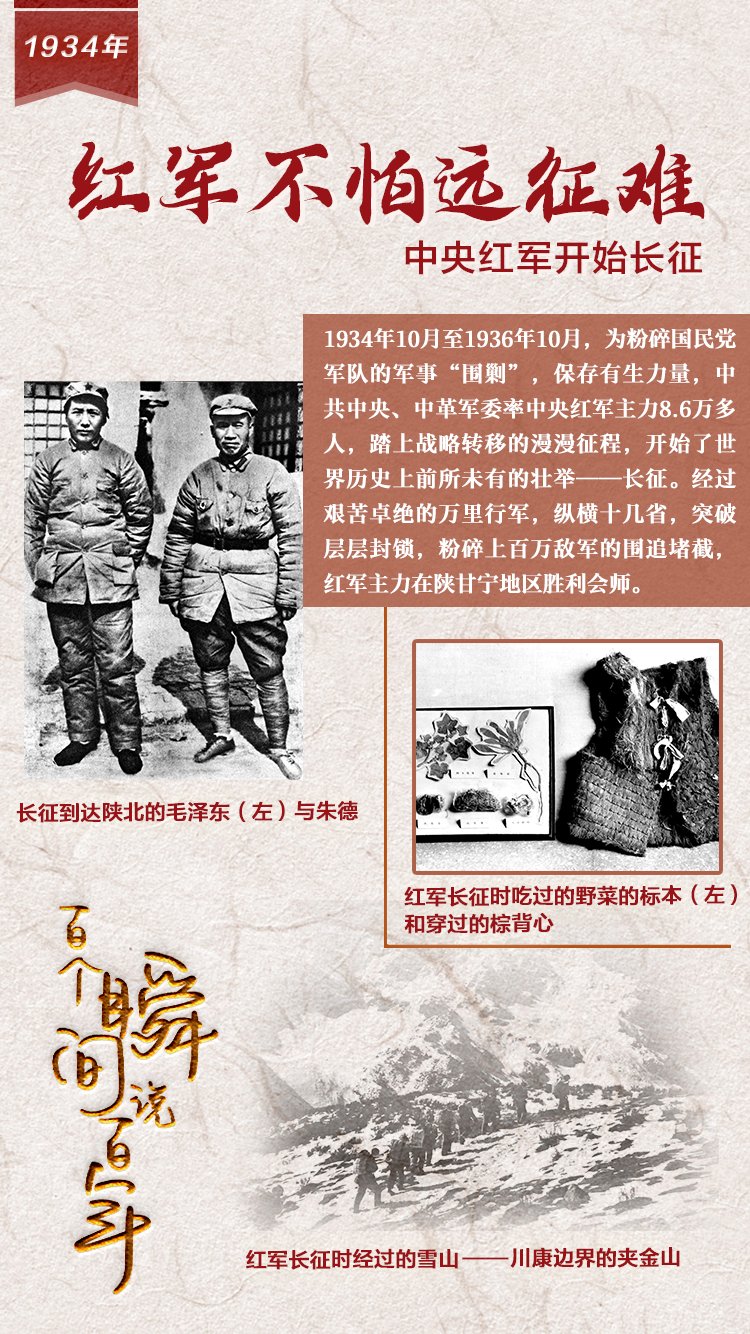 1934，红军不怕远征难