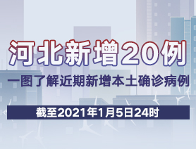 河北新增20例，一图了解近期新增本土确诊病例