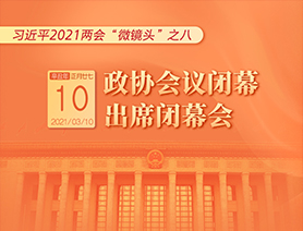 习近平2021两会“微镜头”之八：3月10日 政协会议闭幕，出席闭幕会